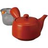 X x Théière en argile rouge céramique Tokoname Fabriquée par Ale-net Théière, 17,5 14,5 9,5 cm, 350cc, Pot plat (avec crépine), (Faïence), Céramique, Japon, Élégant.