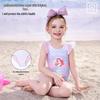 Disney Girls' Gradient Mermaid One-Piece Swimsuit Set D35047