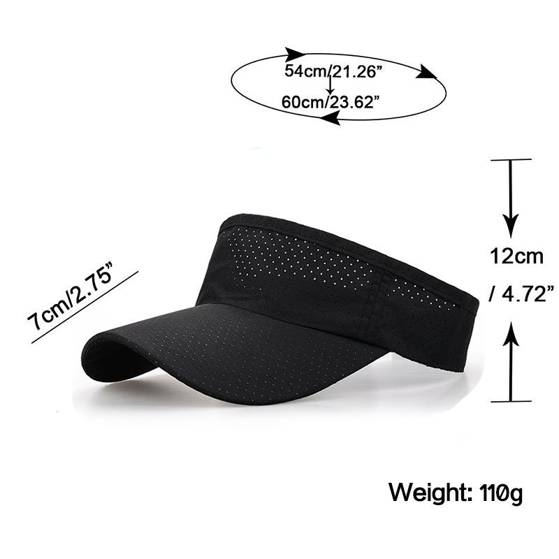 New Men's and Women's Outdoor Hats Spring and Summer Versatile Casual Empty Cap Punching Breathable Quick Drying Cap