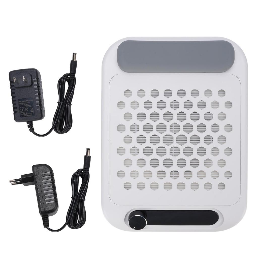 Nail Dust Collector with Silicone Arm Rest Reusable Filter LED Display Nail Vacuum Cleaner Brushless