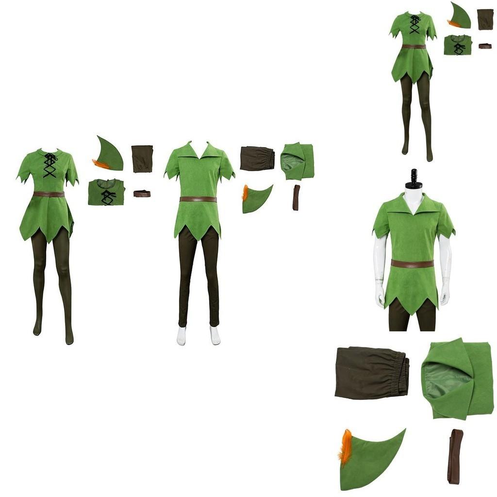 Peter Pan Cosplay Kostým Pro Dospělé A Děti Halloweenský Párty Oblek