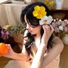Hairpin Soft Strong Texture Lightweight Decorative Flower Hair Clip Realistic Flower Design Holiday Leisure Hair Pin
