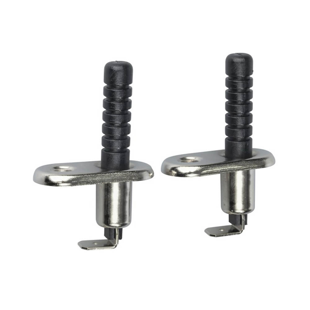 Interrupteur de porte avec façade métallique 8 mm 2 pièces