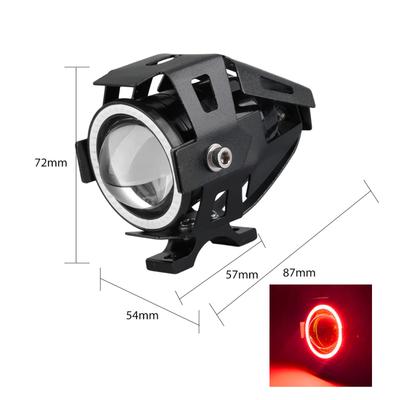1pc LED Auxiliary Motorcycle Headlight Universal U7 Mini Spotlights DRL Driving Lamp Motorcycle Bicycle Lamp Accessories