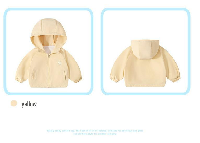 867 Kids' Stylish Spring & Autumn Jacket - Boys & Girls Solid Color Outdoor Coat, Ideal for School Uniforms