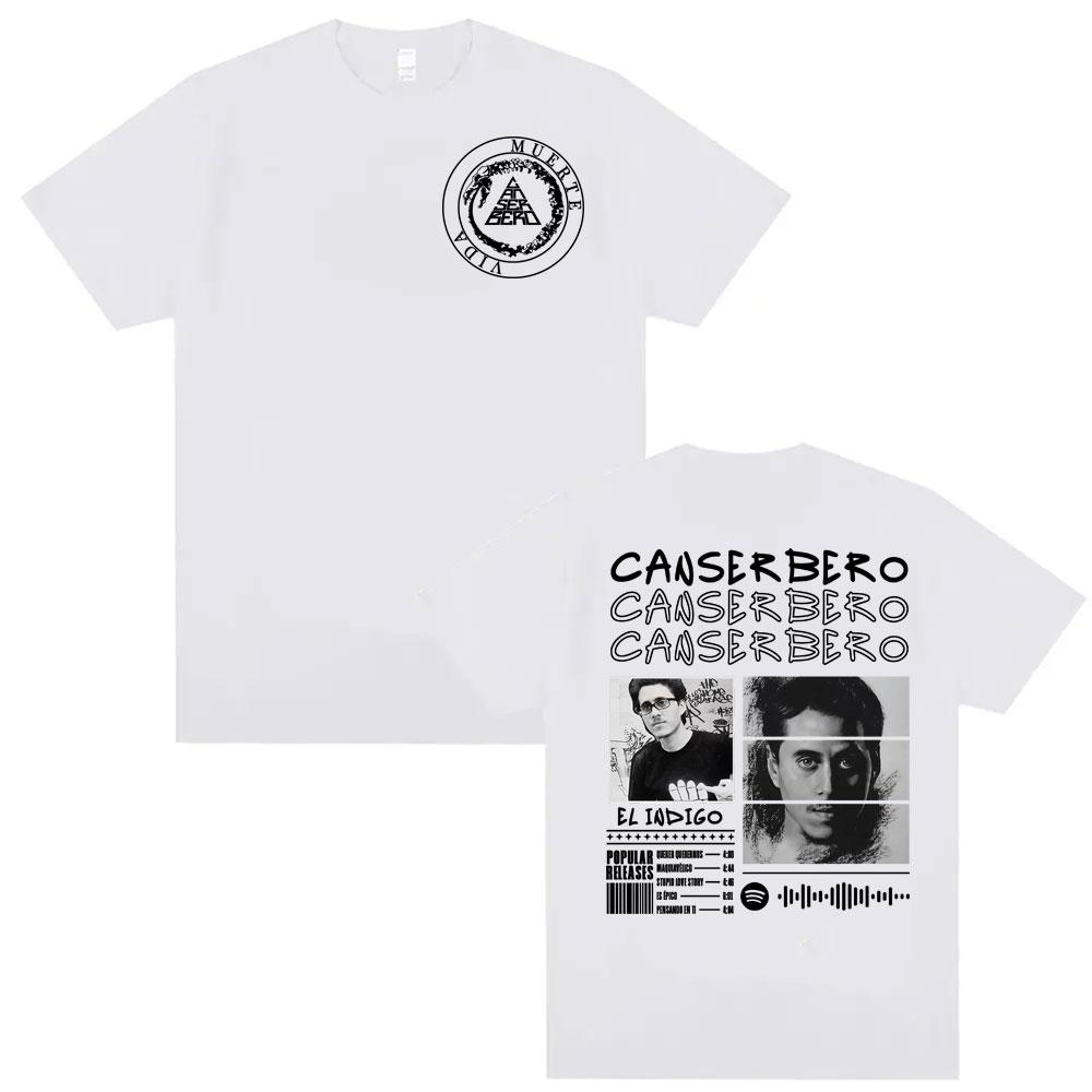 2025summer Rapper Canserbero Album Touring Graphic Tshirt Men Retro Street Trend Tshirt High Quality Cotton Casual Street Wear