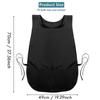 4 Pack Cobbler Apron with 2 Pockets, Waterproof Art Smock for Women, Men, Cleaning, Painting, Housekeeping, Work Black