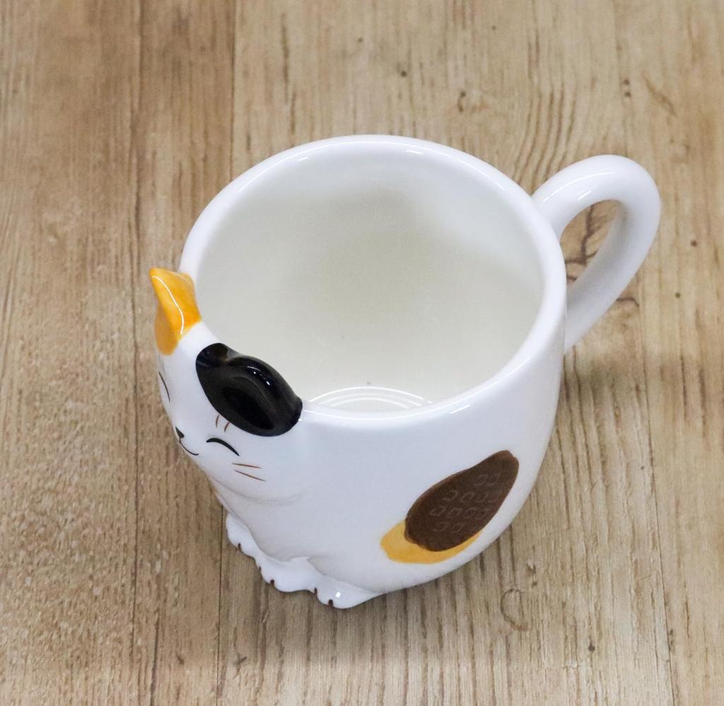 Yakushi Kiln Cat Mug (Mike) from Nekobiyori