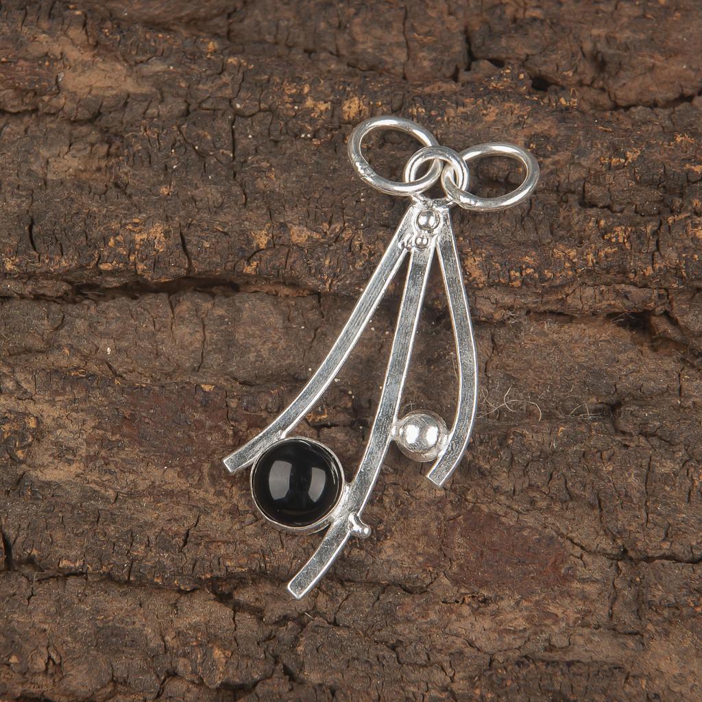 Black Tourmaline Pendant Gemstone Jewelry, 925 Solid Sterling Silver Pendant, Handmade Amazing Pendant Jewelry For Gift