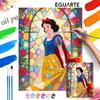 Stained Glass Princess Oil Painting Hand Painting Coloring Painting Handmade Diy Home Decoration Gift