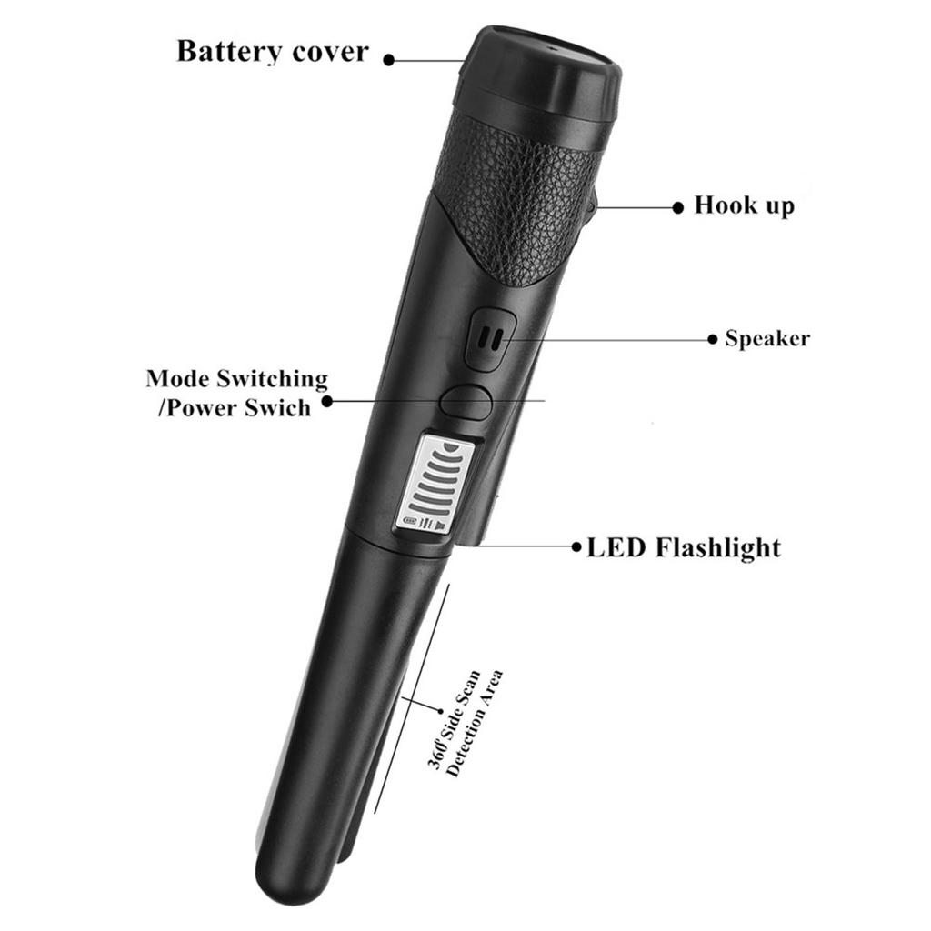 Handmetalldetektor, wasserdicht, hochempfindlich, Golddetektor, Zeiger, Schatzsucher, Sonde mit LCD-Bildschirm