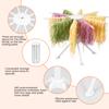 10 Rods Noodle Drying Stand Foldable Pasta Dryer Rack Fast Set-Up Noodle Hanging Rack for Hand Spaghetti Ramen Kitchen Gadget