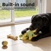 Plush Dog Chew Toy With Cotton Rope For Interactive Dental Relief