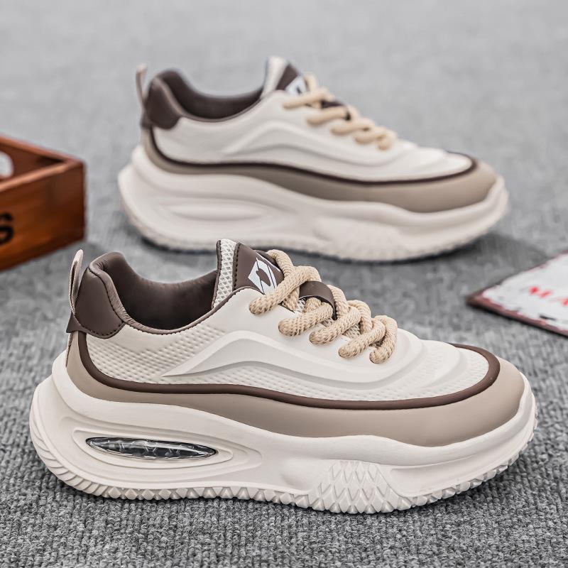 Men's shoes spring new fashion trend sports casual shoes men's versatile thick sole heightening wear-resistant men's shoes