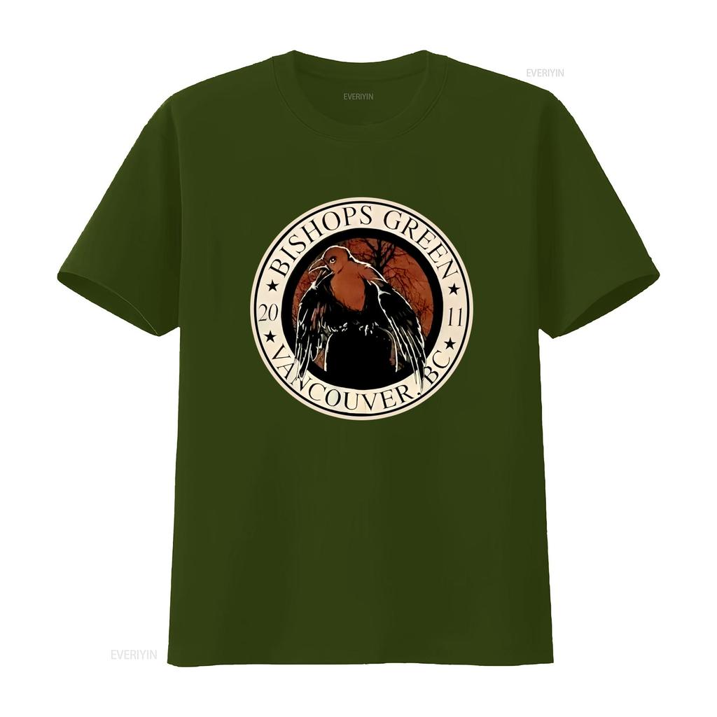 Bishops Green T Shirt Cock Sparrer Booze Glory LionS Law Cockney Rejects Vancouver BC 2011 Unique Crow Design Sizes vintage
