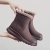 Genuine Leather Non-Slip Snow Boots with Plush Lining for Women - Winter Warmth & Comfort for All Ages