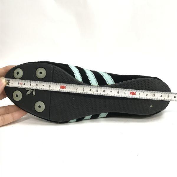 Adidas OKAPI Semišové Nízké Tenisky Dámské 24.0 Černá Světle Modrá Tréninková Obuv(POUŽITÝ)