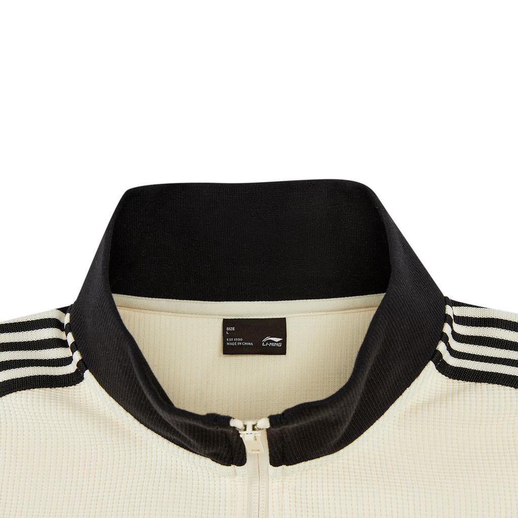 Li Ning Sports Lifestyle Series Stand Collar Logo Couple Jacket Unisex jackets AWDW511-1