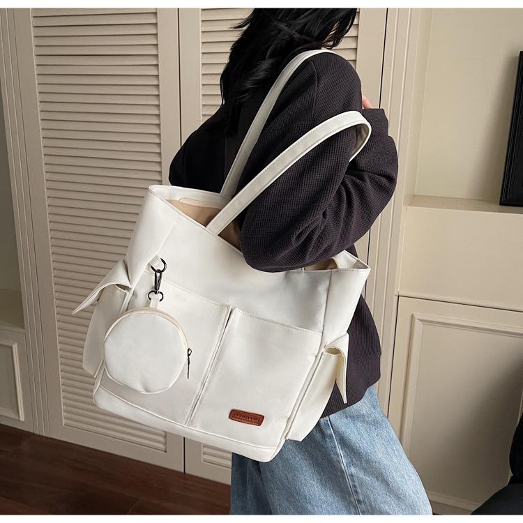 New shoulder bag canvas simple fashion handbag large capacity women's backpack multi-function handbag