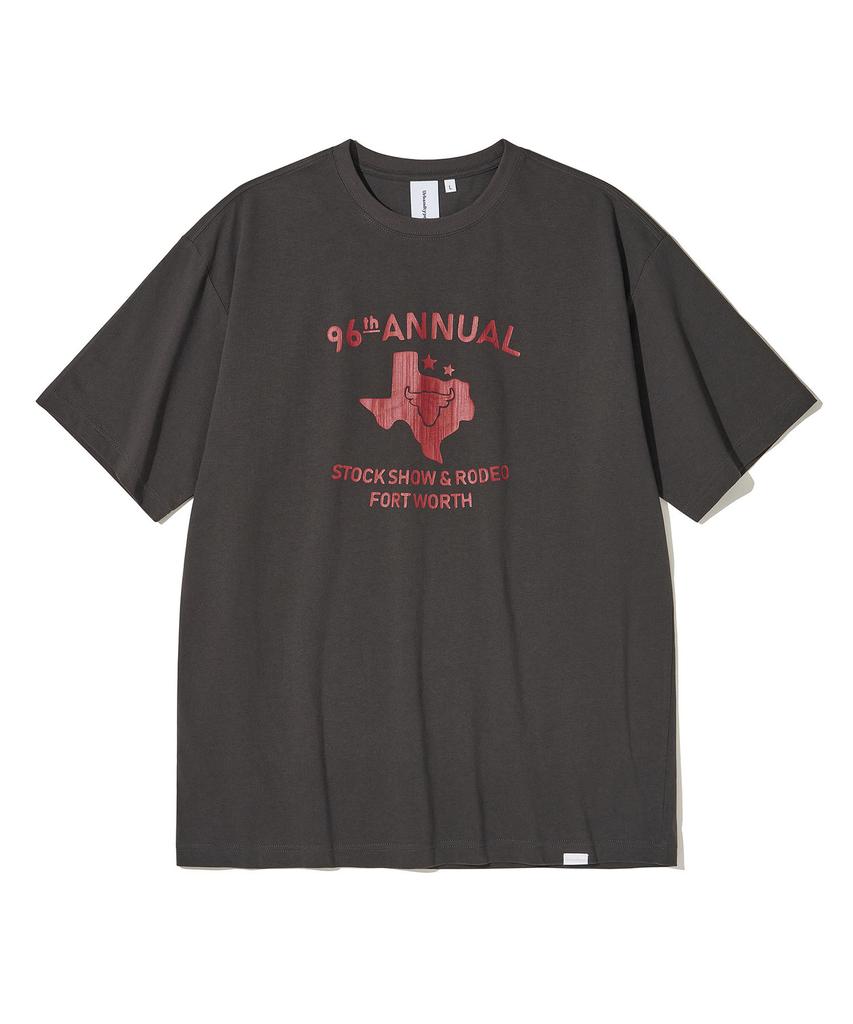 URBANDTYPE Fort Worth Rodeo T-Shirt_Charcoal