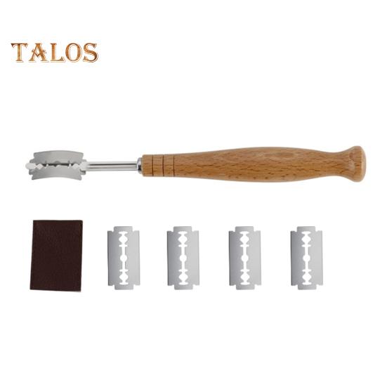 

Talos Bread Bow Изогнутый багет для французского тоста Резак для теста с 5 лезвиями Инструмент для выпечки