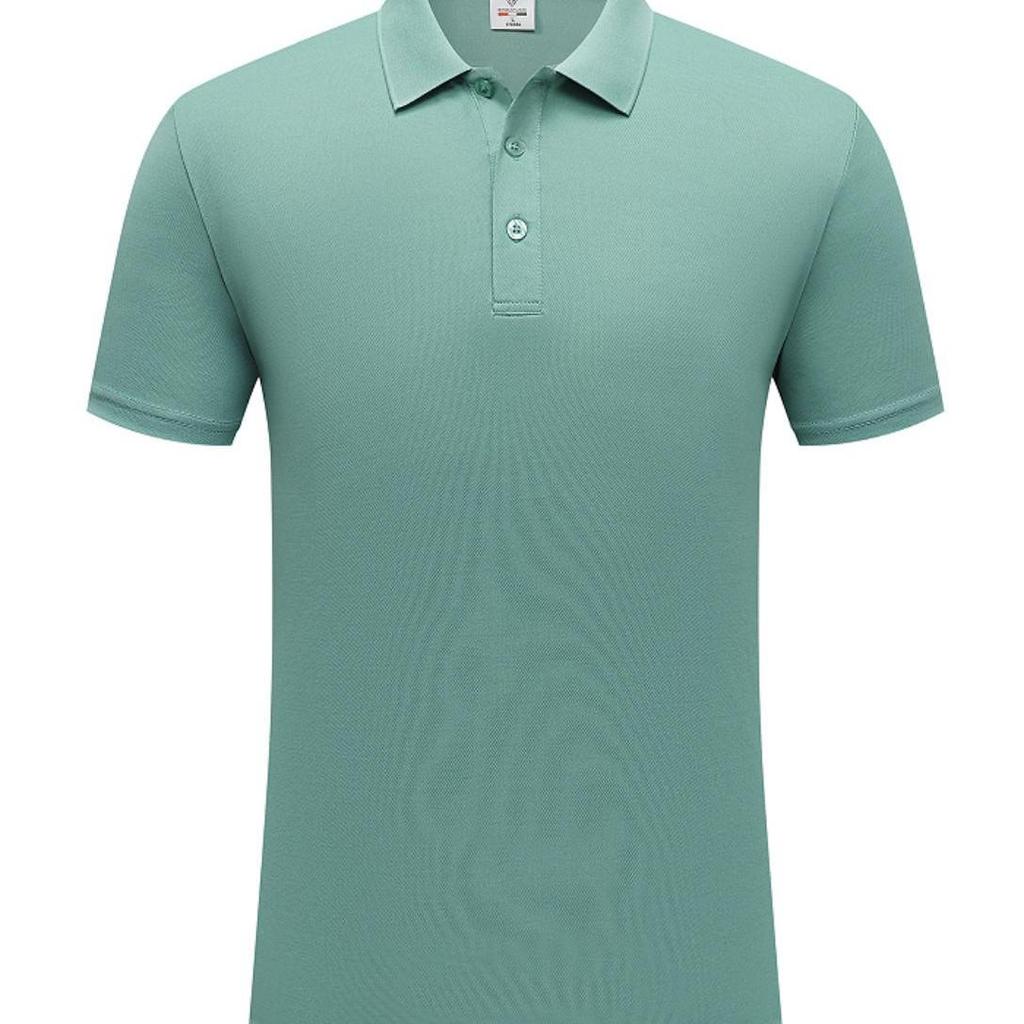 Spring/Summer Unisex Simple Short Sleeve Polo - Men's Solid Color Turn-Down Collar Sports Shirt