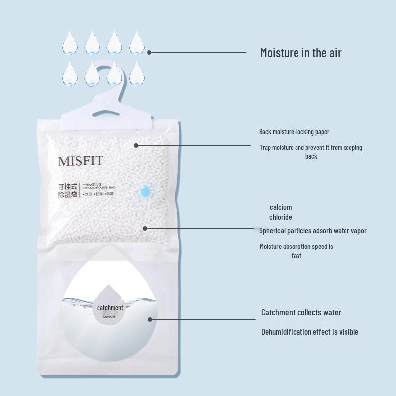 MISFIT Hangable Dehumidifier Bags, 10-Pack