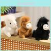 White Pony Plush Keychain With Pp Cotton Filling For Kids Backpack Decoration