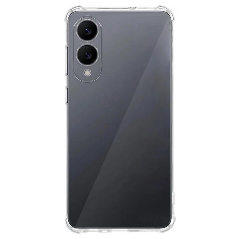 For Samsung Galaxy S25 Edge TPU Case WANLONFENG WL3 Series 1.5mm Phone Cover with 2Pcs Tempered Glass Films