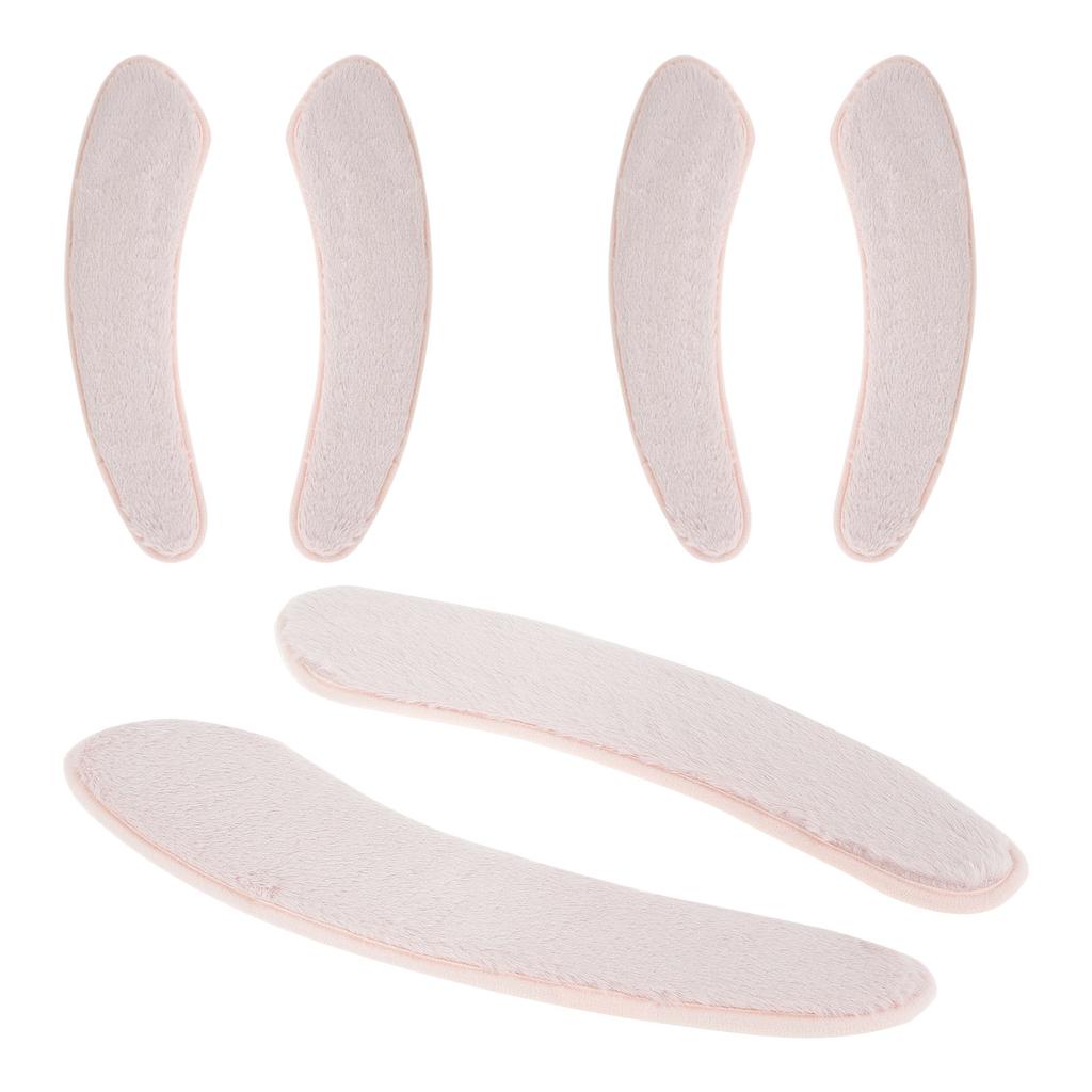 3 Pairs Soft Plush Toilet Seat Cover Self Adhesive Winter Warm Reusable Universal Toilet Cushion Thickened Washable