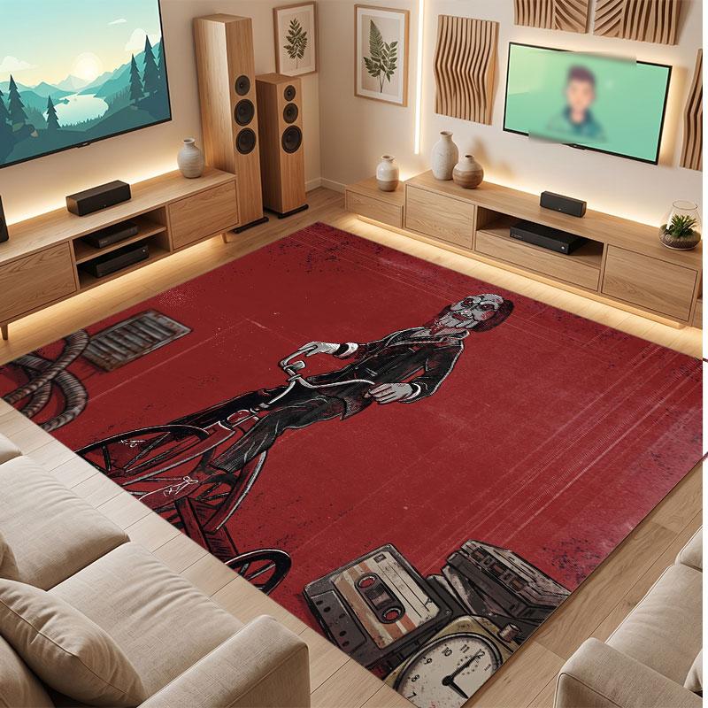 Saw Billy the Puppet Rug Soft Thick Non Slip Floor Carpet for Bedroom Living Room Home Decor