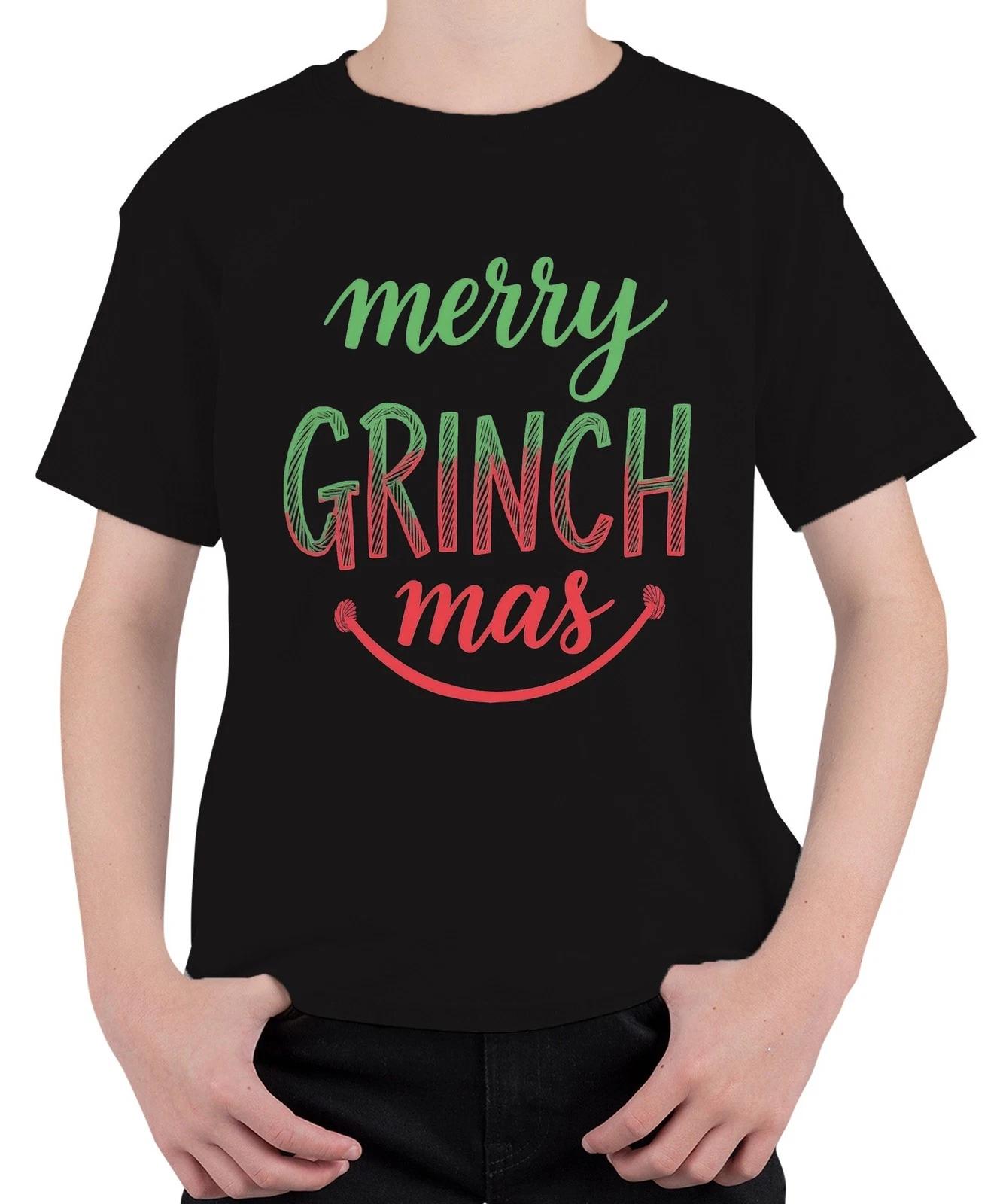 merry GRINCH mas Weihnachten Lustig Grinch Geschenk Familie Spaß Unisex Kinder T XXXL