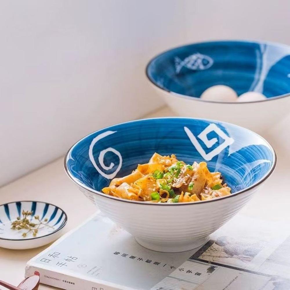 Japanese Style Ceramic Soup Bowl – Large Ramen & Noodle Bowl for Home & Restaurant
