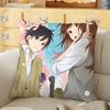 Anime cartoon Horimiya Cushion Cover Soft Durable Reversible Pillow Cover Home Car MultiScene Daily Comfort Pillowcase