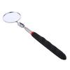 34" Extension Inspection Car Mirror 360° Rotating Telescopic Handle Lighted Retractable Tool Stick