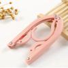 Folding Hanger Set With Clip for Clothes Drying Folding Hanger Rack Travel Folding Telescopic Portable Clothes Drying Rack