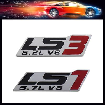3D Premium LS3 6.2L LS1 5.7L V8 pro auto Kapota Blatník kufr Zadní kapota Štítek Nálepka Znak Odznak