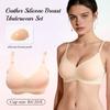 Sutien cu Proteză de Sân din Silicon Detașabilă 2 în 1 Drag Queen Crossdresser Sexy Piept Plat Cupă Mai Mare B/C/D/E Cosplay Bărbați Convergență Piept