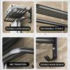 40/50/60CM No Drilling Towel Rack Movable Holder With Hook Wall Mount Shelf Towel Holder Shower Rack Bathroom Accessories