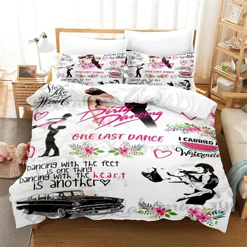 3D Print Dirty Dancing Bedding Set,Duvet Cover Comforter Bed Set Quilt Cover Pillowcase,King Queen Twin Size Boys Girls Adults
