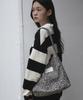 The Green Lab Leopard Print In-Pocket Shoulder Bag [Ivory]