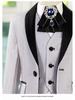 Boys' Silver Sequin Suit Set - Performance & Ceremony Outfit