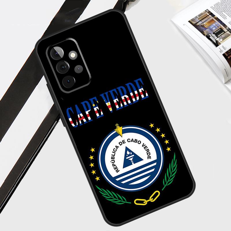 Cape Verde Flag Coat of Arms Case For Samsung Galaxy A06 A56 A36 A26 A16 A54 A34 A14 A12 A22 A32 A52 A13 A53 A15 A35 A55
