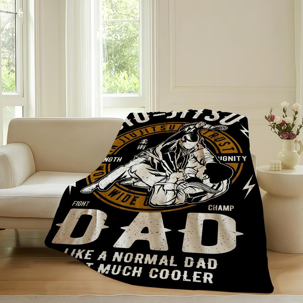 Fashion print Judo Blanket For Sofa Office Bed Plane Travel Sleep Read Relax Camping Soft And Warm