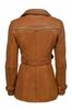 Leather Handmade Lambskin Bike Genuine Stylish Wear Soft Women Trench Coat Brown