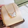 S925 Sterling Silver Butterfly Necklace for Women: Japanese Korean Style with White Mother-of-Pearl Clavicle Chain