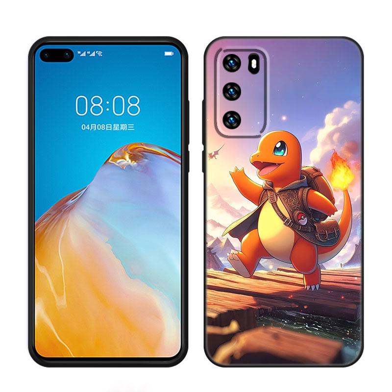 Cute CCharmander PPokemon Phone Case For Huawei Pura 70 Ultra P20 P30 P40 Lite P60 Art P50 Pro P50E P Smart 2018 2019 2020 2021
