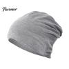 Breathable Fabric Sun Protection Hat Slouchy Hip-Hop Hat, Solid Color Soft Chemo Headwear, Temperature Locking Winter Lightweight Cancer Cap for Women
