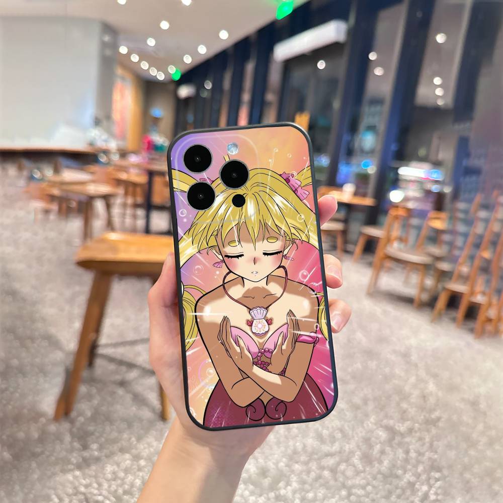 M-Mermaid M-Melody Pichi Pitch Phone Case For iPhone 16,15,14,13,12,17,Pro Max,Plus Silicone Black Case