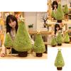 Xmas Gift Christmas Tree Figure Plush Cushion Cuddly Seat Home Decor